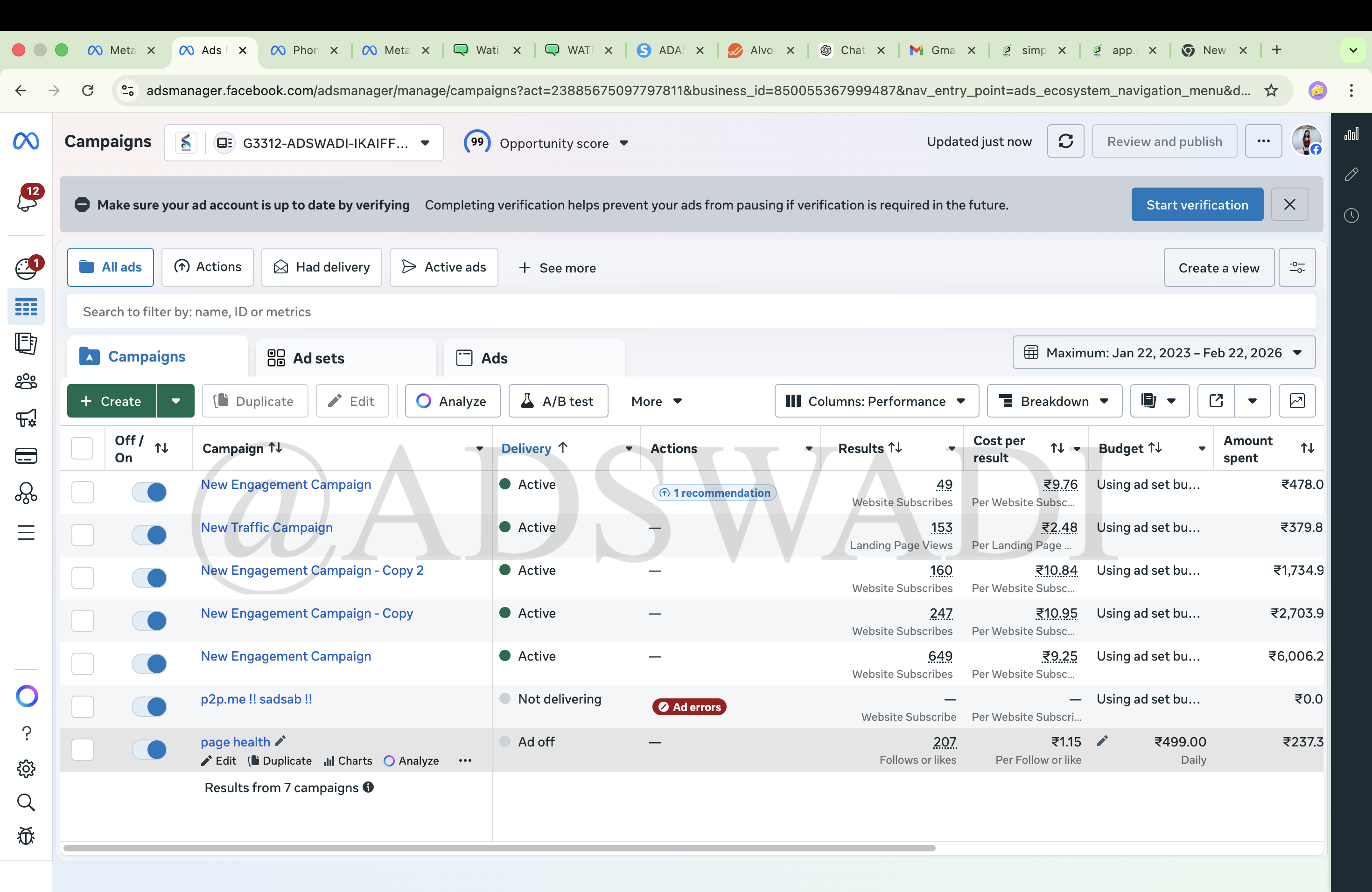 Facebook Ads lead generation campaign result India